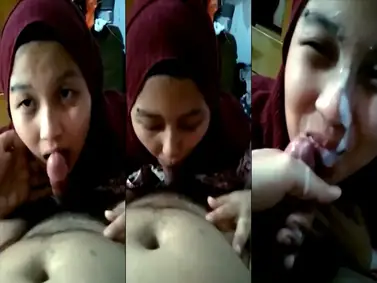 Bokep Indo Sepong Crot Muka Cewek Jilbab