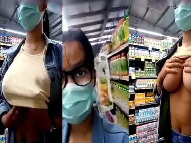 Siskaeee Nekat Pamer Dada Di Supermarket Viral Hot